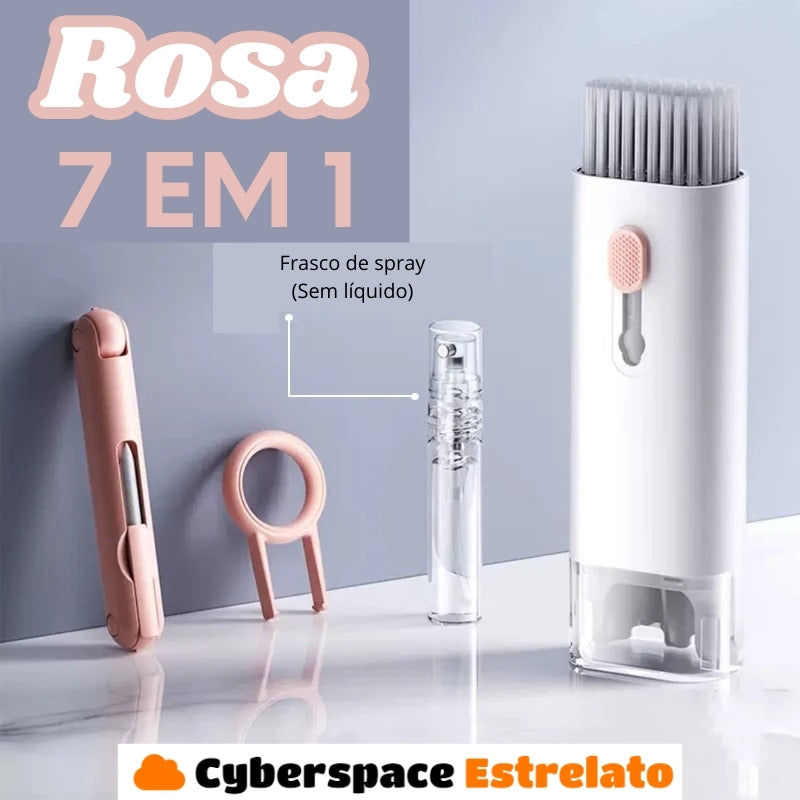 Kit de limpeza Cyberspace Estrelato, para Teclado, Fone de ouvido, Celular e Laptop.