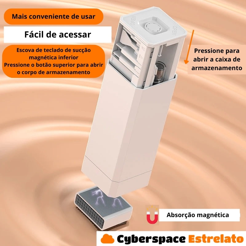 Kit de limpeza Cyberspace Estrelato, para Teclado, Fone de ouvido, Celular e Laptop.