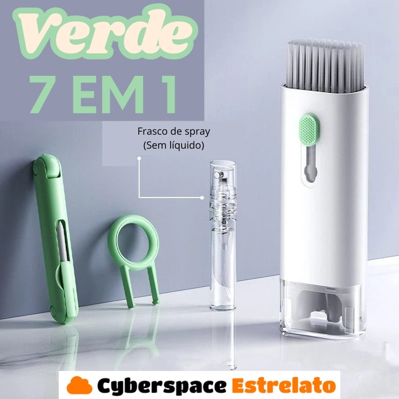 Kit de limpeza Cyberspace Estrelato, para Teclado, Fone de ouvido, Celular e Laptop.
