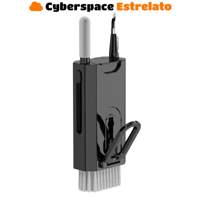 Kit de limpeza Cyberspace Estrelato, para Teclado, Fone de ouvido, Celular e Laptop.