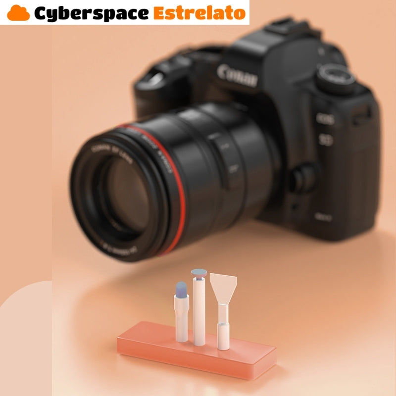 Kit de limpeza Cyberspace Estrelato, para Teclado, Fone de ouvido, Celular e Laptop.