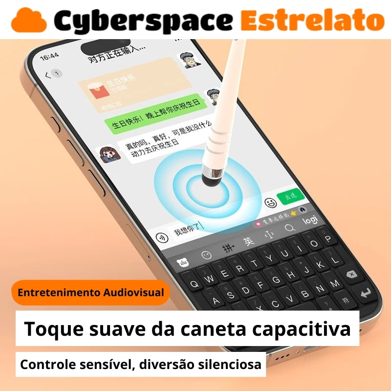 Kit de limpeza Cyberspace Estrelato, para Teclado, Fone de ouvido, Celular e Laptop.
