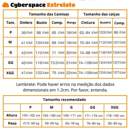 Pijama Cirúrgico Feminino Cyberspace Estrelato