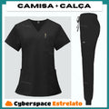 Pijama Cirúrgico Feminino Profissional Cyberspace Estrelato