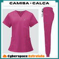 Pijama Cirúrgico Feminino Profissional Cyberspace Estrelato