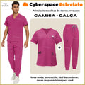 Pijama Cirúrgico Masculino Profissional Cyberspace Estrelato