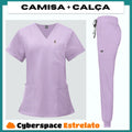 Pijama Cirúrgico Feminino Profissional Cyberspace Estrelato