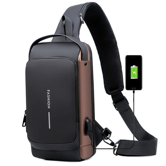 Mochila Anti-Furto com Senha USB Slim Bag - Cyberspace Estrelato