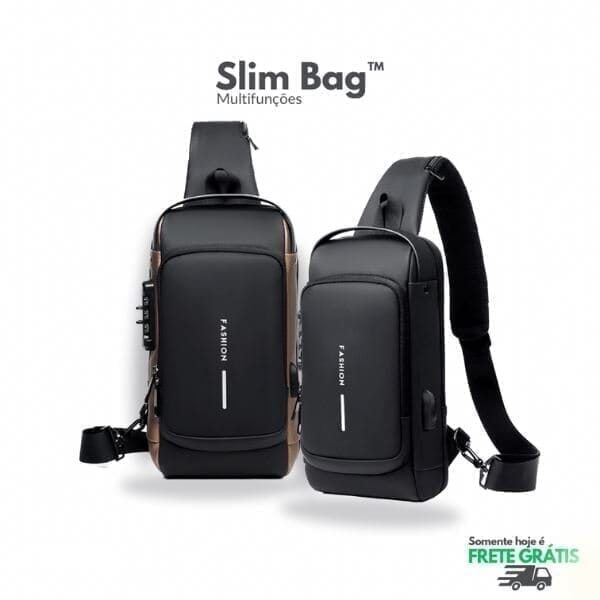 Mochila Anti-Furto com Senha USB Slim Bag - Cyberspace Estrelato